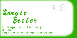 margit ertler business card